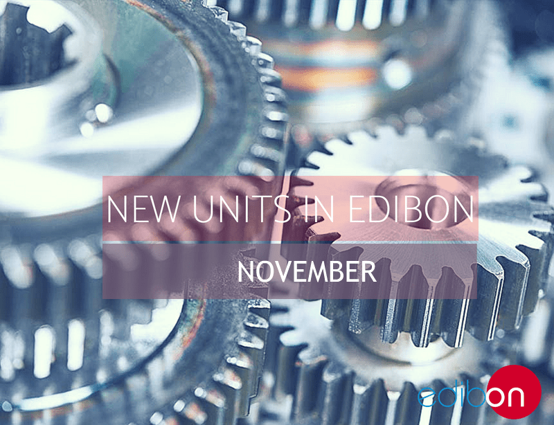 NEW UNITS AND CATALOGS: NOVEMBER 2018