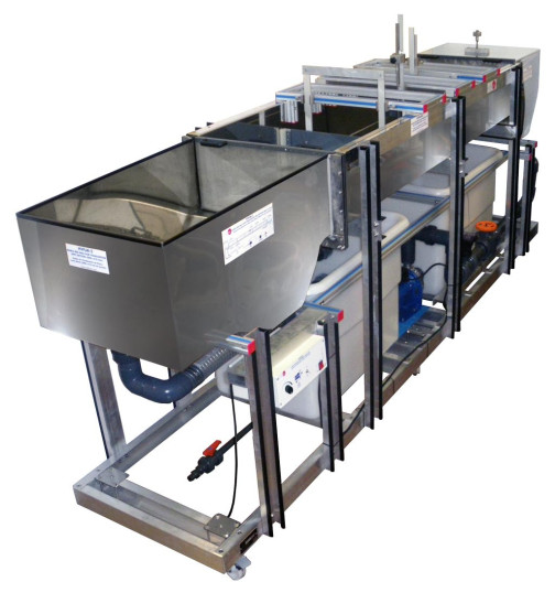 MOBILE BED AND FLOW VISUALIZATION UNIT (WORKING SECTION: 2000X610 MM) - HVFLM-2