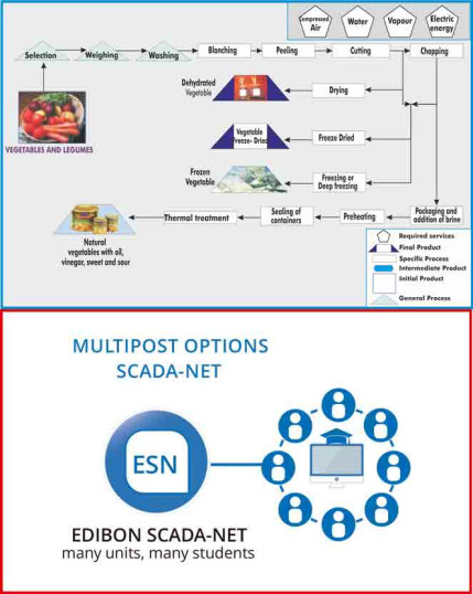 COMPUTER CONTROLLED PROCESS PLANT FOR VEGETABLES AND LEGUMES WITH ESN EXPANSION - VE00