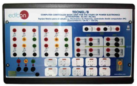 COMPUTER CONTROLLED BASIC TEACHING UNIT FOR THE STUDY OF POWER ELECTRONICS (NO IGBTS). (CONVERTERS: AC/DC+AC/AC) - TECNEL/B