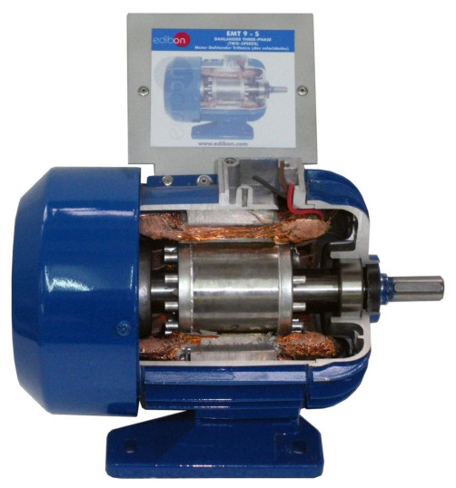 CUTAWAY DAHLANDER MOTOR, 2 SPEEDS - EMT9-S