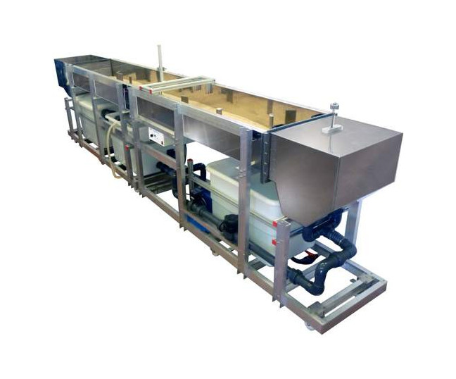 MOBILE BED AND FLOW VISUALIZATION UNIT (WORKING SECTION: 4000X610 MM) - HVFLM-4