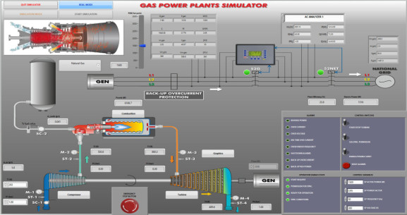GAS POWER PLANTS SIMULATOR - PSV-GSPP-SOF
