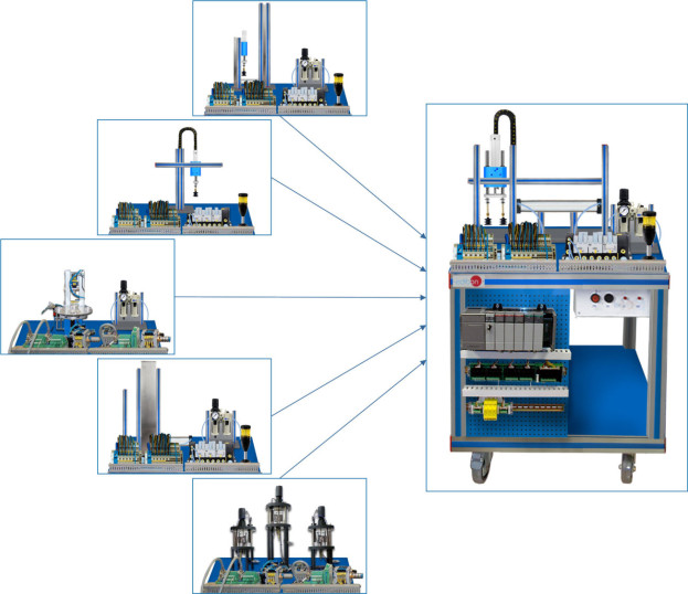 ROTARY TABLE STATION: FEEDING, QUALITY CONTROL, AND ASSEMBLY (MATERIAL AND COLOR STUDY) - AE-PLC-MR2