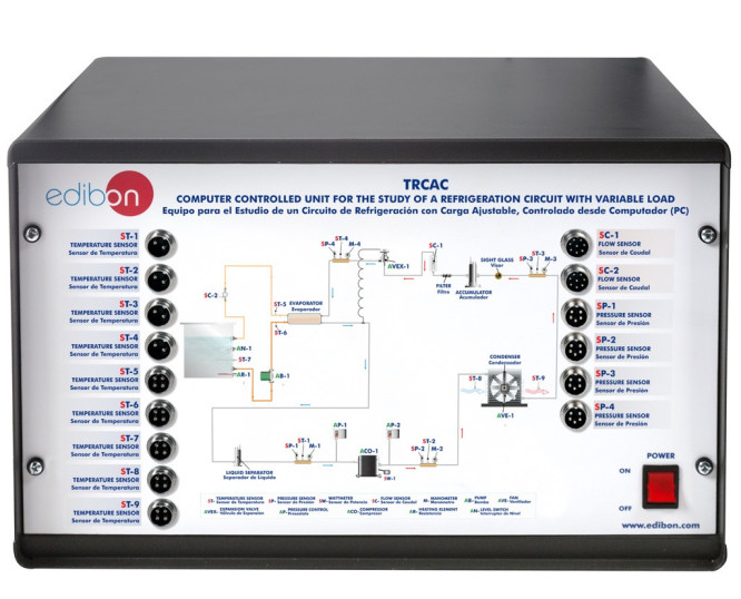 Computer Controlled Refrigeration Circuit with Variable Load | EDIBON
