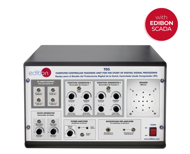 COMPUTER CONTROLLED TEACHING UNIT FOR THE STUDY OF DIGITAL SIGNAL PROCESSING - TDS