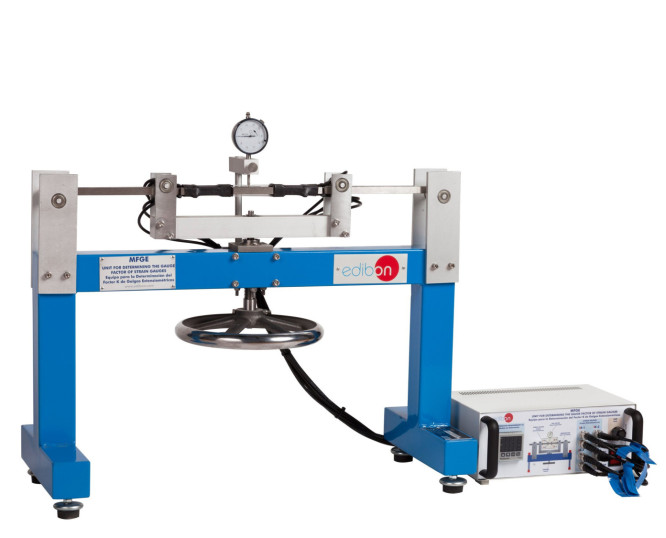 UNIT FOR DETERMINING THE GAUGE FACTOR OF STRAIN GAUGES - MFGE
