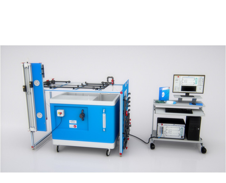 COMPUTER CONTROLLED PIPE NETWORK UNIT, WITH HYDRAULICS BENCH (FME00) - AMTC