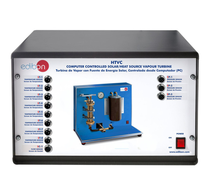 COMPUTER CONTROLLED SOLAR/HEAT SOURCE VAPOUR TURBINE - HTVC