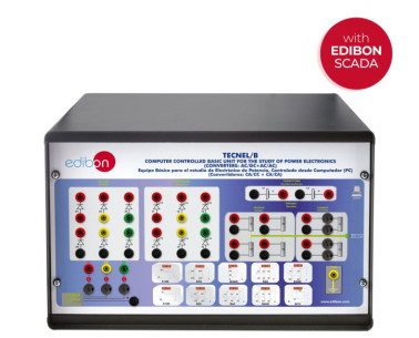 COMPUTER CONTROLLED BASIC TEACHING UNIT FOR THE STUDY OF POWER ELECTRONICS (NO IGBTS). (CONVERTERS: AC/DC+AC/AC) - TECNEL/B