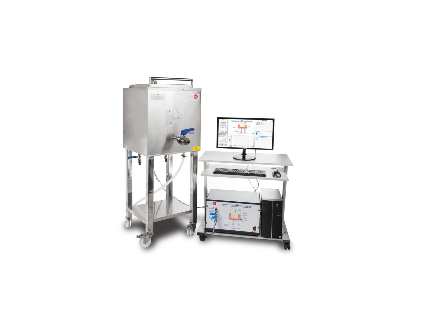 COMPUTER CONTROLLED TEACHING COTTAGE CHEESE MAKER - RDC COMPUTER CONTROLLED TEACHING COTTAGE CHEESE MAKER - RDC