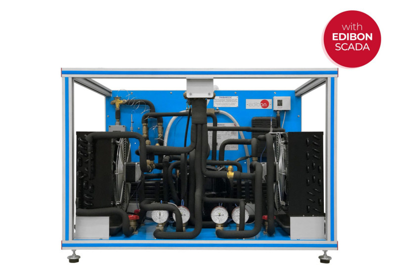 COMPUTER CONTROLLED RERVERSIBLE HEAT PUMP + AIR CONDITIONING + REFRIGERATION WITH 2 CONDENSERS AND 2 EVAPORATORS (WATER/AIR) - T COMPUTER CONTROLLED RERVERSIBLE HEAT PUMP + AIR CONDITIONING + REFRIGERATION WITH 2 CONDENSERS AND 2 EVAPORATORS (WATER/AIR) - T