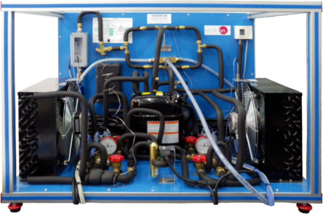 RERVERSIBLE HEAT PUMP + AIR CONDITIONING + REFRIGERATION WITH 2 CONDENSERS AND 2 EVAPORATORS (WATER/AIR) - THIBAR22B