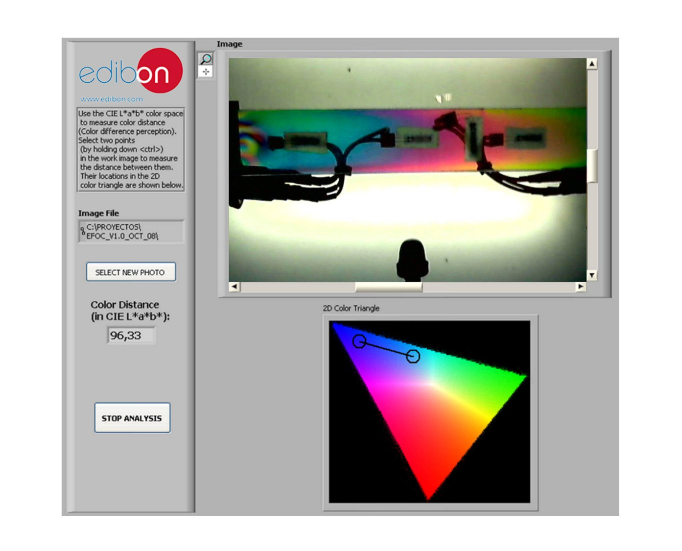 COMPUTER CONTROLLED PHOTOELASTICITY UNIT WITH ARTIFICIAL VISION SYSTEM - EFOV COMPUTER CONTROLLED PHOTOELASTICITY UNIT WITH ARTIFICIAL VISION SYSTEM - EFOV