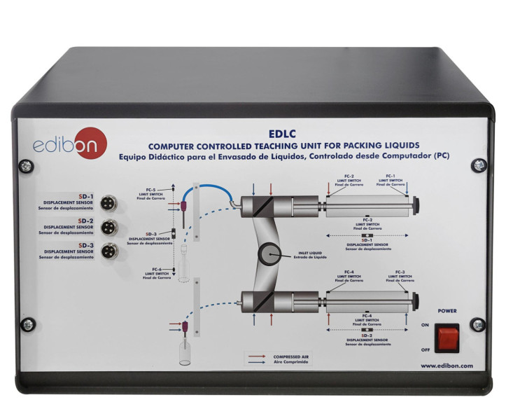 COMPUTER CONTROLLED LIQUID PACKAGING TEACHING UNIT - EDLC