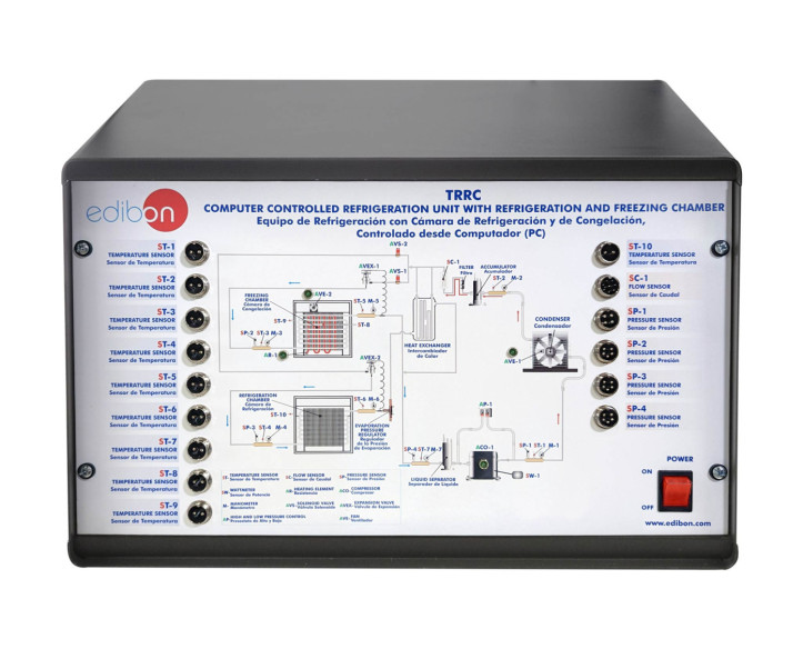 COMPUTER CONTROLLED REFRIGERATION UNIT WITH REFRIGERATION AND FREEZING CHAMBER - TRRC