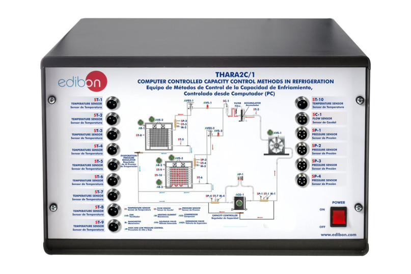 Computer Controlled Capacity Control Methods in Refrigeration | EDIBON