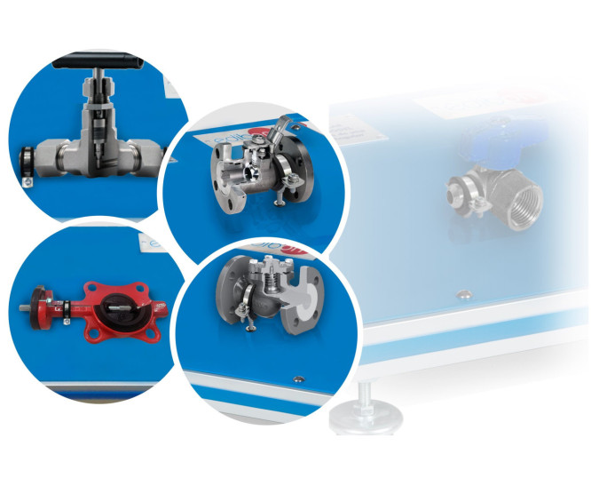UNIT TO STUDY AN ANGULAR NEEDLE VALVE CUTAWAY MODEL - ANVCM