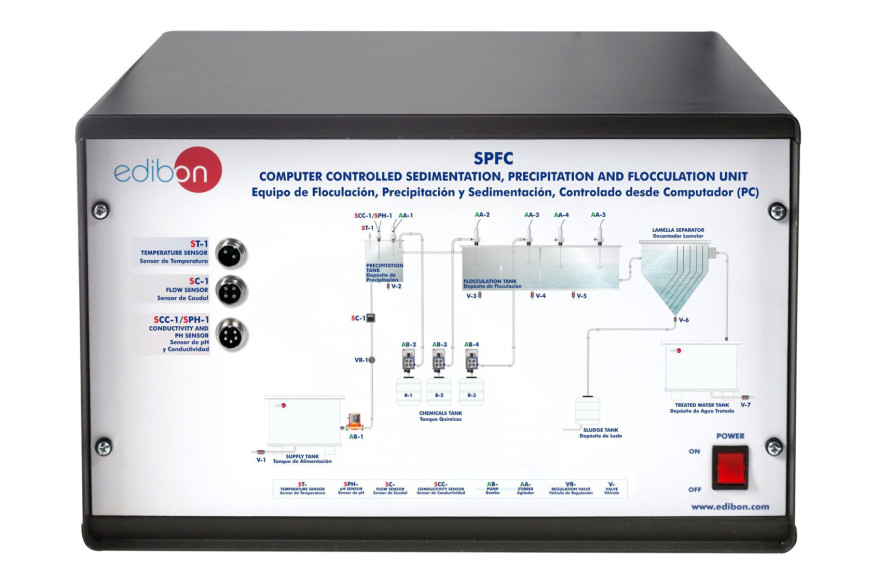 COMPUTER CONTROLLED SEDIMENTATION, PRECIPITATION AND FLOCCULATION UNIT - SPFC