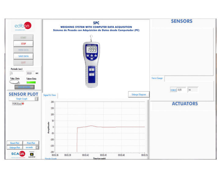 WEIGHING SYSTEM, WITH COMPUTER DATA ACQUISITION - SPC