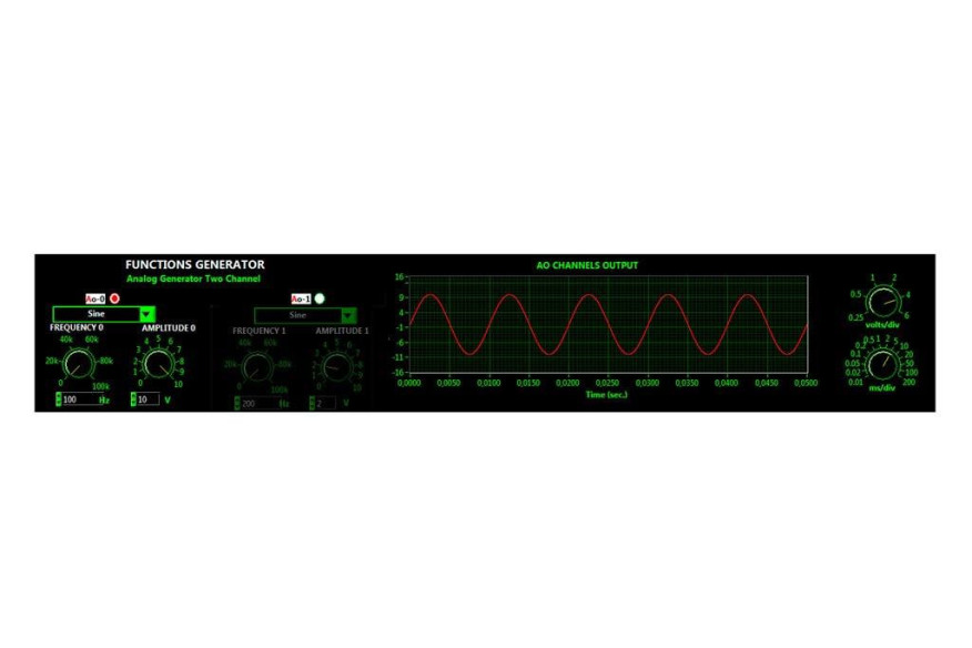 EDIBON DATA ACQUISITION SYSTEM AND VIRTUAL INSTRUMENTATION (SPEED: 250,000 SAMPLES/S) - EDAS/VIS-0.25