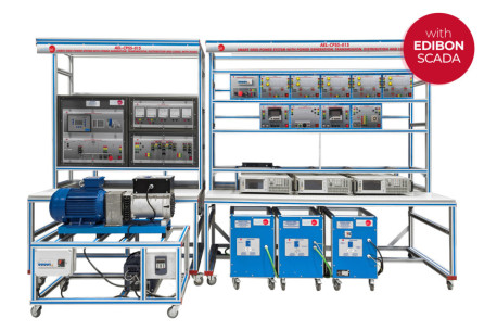 SMART GRID POWER SYSTEM WITH POWER GENERATION, TRANSMISSION, DISTRIBUTION AND LOADS, WITH SCADA - AEL-CPSS-01S