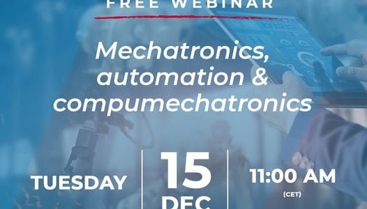 Webinar: Mechatronics, automation & compumechatronics