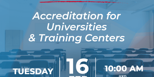 Webinar: Acreditationfor Universities and Training Centers