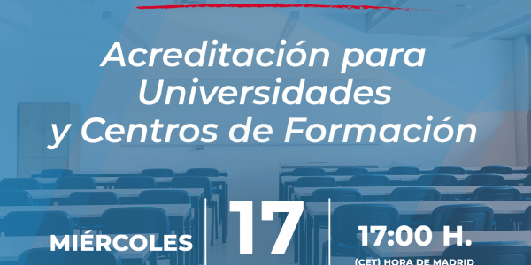 Webinar: Acreditación para Universidades y Centros de formación