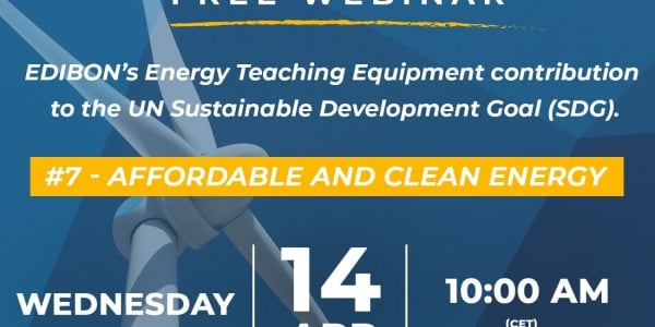 Webinar: EDIBON’s Energy Teaching Equipment contribution to the UN SDG