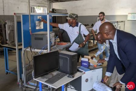 Setting up at Centre de Formation des Metiers de l´Industrie (CFMI) in Togo