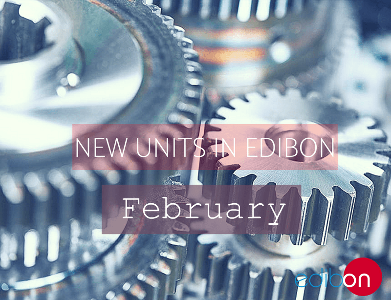 Nuevas Unidades y Catálogo: Febrero 2019